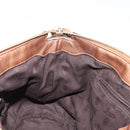 GUCCI GG Canvas Guccissima Bag Leather 2way Gold Metal brown 247902 Auth 121383-23