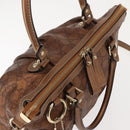 GUCCI GG Canvas Guccissima Bag Leather 2way Gold Metal brown 247902 Auth 121383-6