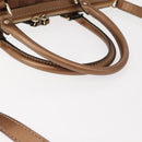 GUCCI GG Canvas Guccissima Bag Leather 2way Gold Metal brown 247902 Auth 121383-7