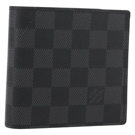 LOUIS VUITTON Damier Graphite PortefeuilleMarco Bifold N62664 LV Auth 121385V