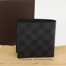 LOUIS VUITTON Damier Graphite PortefeuilleMarco Bifold N62664 LV Auth 121385V-12
