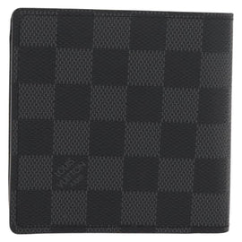 LOUIS VUITTON Damier Graphite PortefeuilleMarco Bifold N62664 LV Auth 121385V - 0