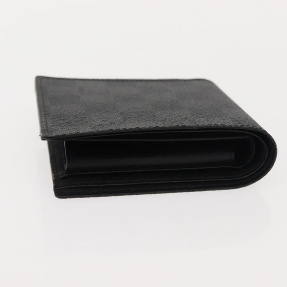 LOUIS VUITTON Damier Graphite PortefeuilleMarco Bifold N62664 LV Auth 121385V