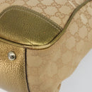 GUCCI GG Canvas Shoulder Bag Beige Gold 177052 Auth 121395-9