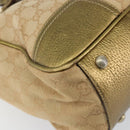 GUCCI GG Canvas Shoulder Bag Beige Gold 177052 Auth 121395-14