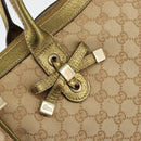 GUCCI GG Canvas Shoulder Bag Beige Gold 177052 Auth 121395-17