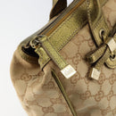 GUCCI GG Canvas Shoulder Bag Beige Gold 177052 Auth 121395-10