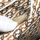 GUCCI GG Canvas Shoulder Bag Beige Gold 177052 Auth 121395-12