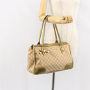GUCCI GG Canvas Shoulder Bag Beige Gold 177052 Auth 121395-22