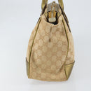 GUCCI GG Canvas Shoulder Bag Beige Gold 177052 Auth 121395-3