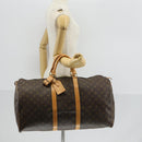 LOUIS VUITTON Monogram Keepall 55 Boston Bag M41424 LV Auth 121396-25