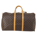 LOUIS VUITTON Monogram Keepall 55 Boston Bag M41424 LV Auth 121396-2