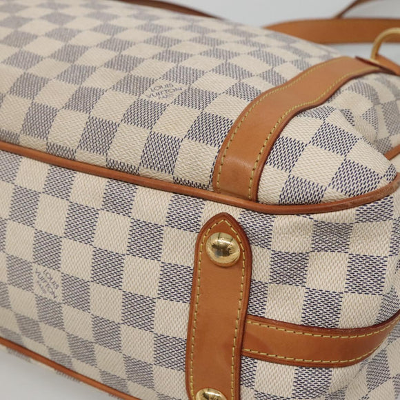 LOUIS VUITTON Damier Azur Stresa PM Tote Bag M51188 LV Auth 121402