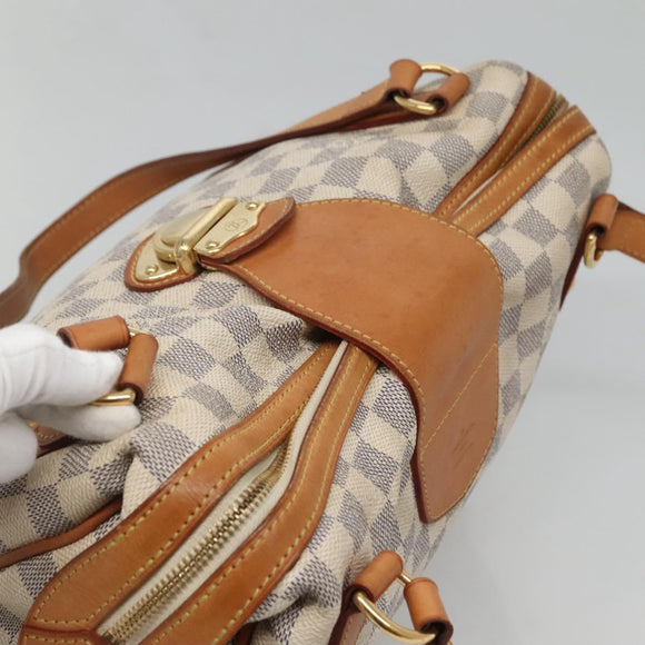 LOUIS VUITTON Damier Azur Stresa PM Tote Bag M51188 LV Auth 121402