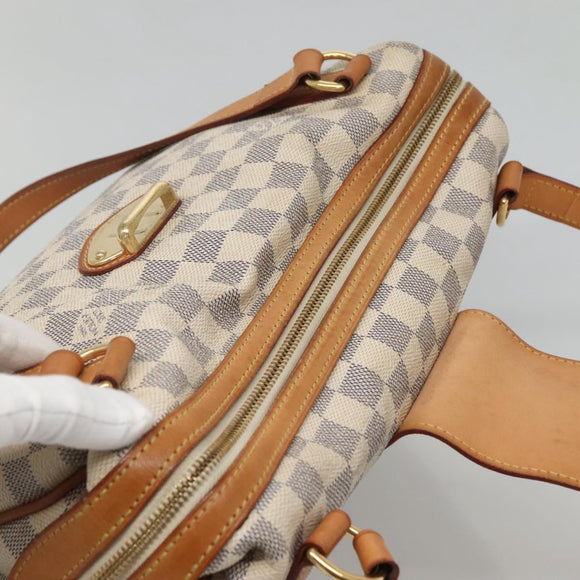 LOUIS VUITTON Damier Azur Stresa PM Tote Bag M51188 LV Auth 121402