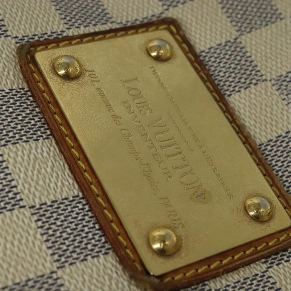 LOUIS VUITTON Damier Azur Galliera PM Shoulder Bag N55215 LV Auth 121403