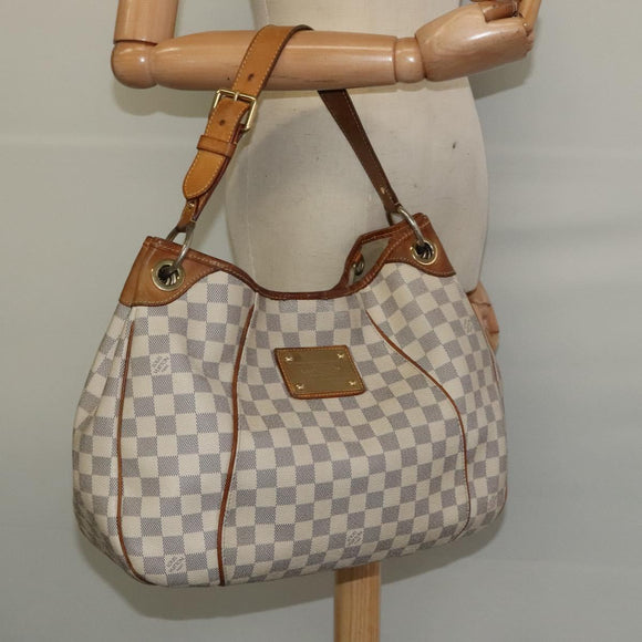 LOUIS VUITTON Damier Azur Galliera PM Shoulder Bag N55215 LV Auth 121403