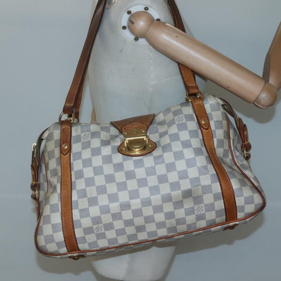 LOUIS VUITTON Damier Azur Stresa PM Tote Bag M51188 LV Auth 121404