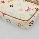 LOUIS VUITTON Multicolor Pochette Accessoires Pouch White M92649 Auth 121405-15
