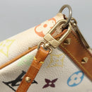 LOUIS VUITTON Multicolor Pochette Accessoires Pouch White M92649 Auth 121405-18