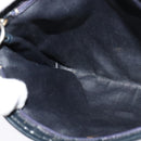 Christian Dior Trotter Canvas Shoulder Bag Navy Gold Auth 121410-17