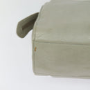 BALENCIAGA Shoulder Bag Leather Gray Silver Auth 121412-15