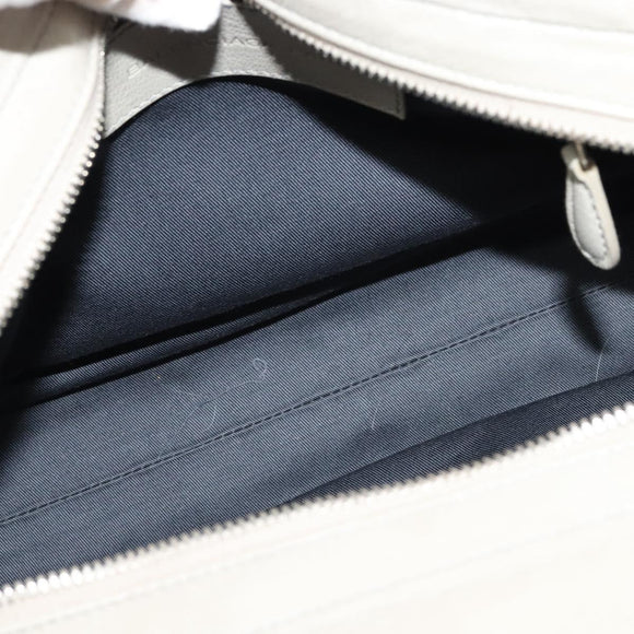 BALENCIAGA Shoulder Bag Leather Gray Silver Auth 121412