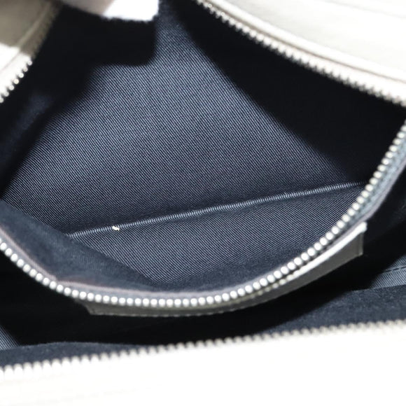 BALENCIAGA Shoulder Bag Leather Gray Silver Auth 121412