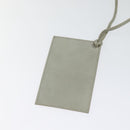 BALENCIAGA Shoulder Bag Leather Gray Silver Auth 121412-24