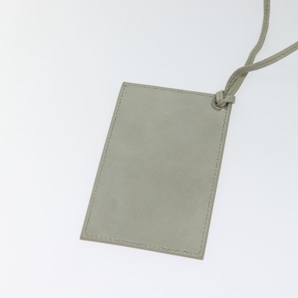 BALENCIAGA Shoulder Bag Leather Gray Silver Auth 121412