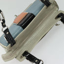 BALENCIAGA Shoulder Bag Leather Gray Silver Auth 121412-6