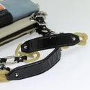 BALENCIAGA Shoulder Bag Leather Gray Silver Auth 121412-7