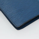 LOUIS VUITTON Epi Montaigne 27 Clutch Bag Blue M52655 LV Auth 121415-16