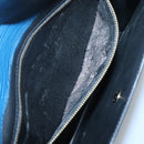 LOUIS VUITTON Epi Montaigne 27 Clutch Bag Blue M52655 LV Auth 121415-10