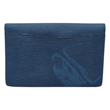 LOUIS VUITTON Epi Montaigne 27 Clutch Bag Blue M52655 LV Auth 121415 - 0