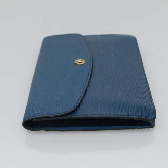 LOUIS VUITTON Epi Montaigne 27 Clutch Bag Blue M52655 LV Auth 121415