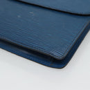 LOUIS VUITTON Epi Montaigne 27 Clutch Bag Blue M52655 LV Auth 121415-14