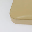 Salvatore Ferragamo Gancini Shoulder Bag Leather Beige Gold Auth 121419-15