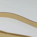 Salvatore Ferragamo Gancini Shoulder Bag Leather Beige Gold Auth 121419-8