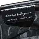 Salvatore Ferragamo Gancini Hand Bag Patent 2way White Silver Auth 121420-12
