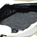 Salvatore Ferragamo Gancini Hand Bag Patent 2way White Silver Auth 121420-11