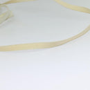 Salvatore Ferragamo Gancini Hand Bag Patent 2way White Silver Auth 121420-9