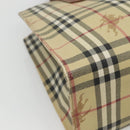 BURBERRY Nova Check Tote Bag PVC Beige Auth 121426-11