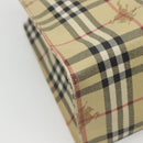 BURBERRY Nova Check Tote Bag PVC Beige Auth 121426-13