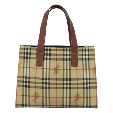 BURBERRY Nova Check Tote Bag PVC Beige Auth 121426 - 0