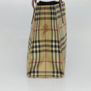 BURBERRY Nova Check Tote Bag PVC Beige Auth 121426-4