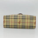BURBERRY Nova Check Tote Bag PVC Beige Auth 121426-9