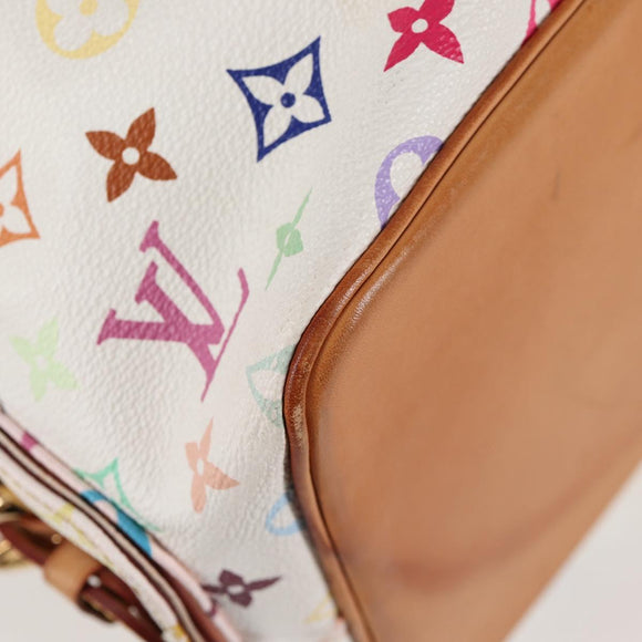 LOUIS VUITTON Monogram Multicolor Petit Noe Bag White M42229 LV Auth 121428M
