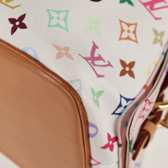 LOUIS VUITTON Monogram Multicolor Petit Noe Bag White M42229 LV Auth 121428M