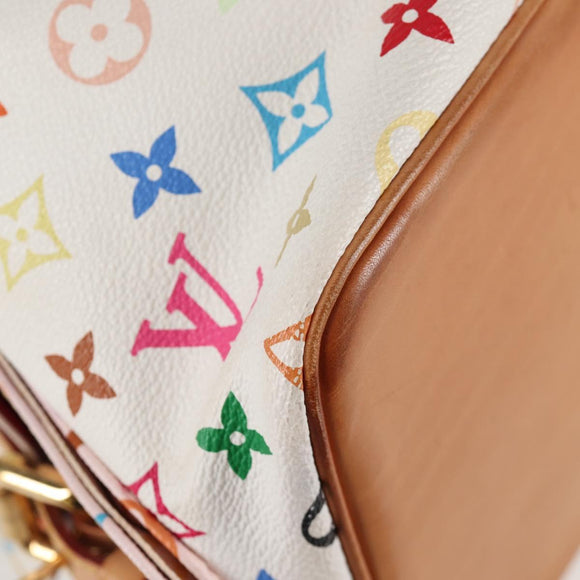 LOUIS VUITTON Monogram Multicolor Petit Noe Bag White M42229 LV Auth 121428M